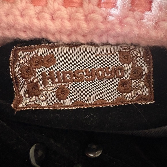 Lolita Kidsyoyo Black Wool Dress Coat, Medium - Picture 5 of 9